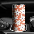 thumbnail image 3 of 20oz Orange Daisy Flower White Petals Pattern Skinny Tumblers Stainless Steel Tumbler with Lid and Straw,Vacuum Insulated Double Wall Travel Tumbler Cups with Cleaning Brush for Coffee,Tea, 3 of 6