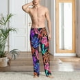 thumbnail image 5 of Beach Colorful Tropical Leaf Men'S Pajama Pants Soft Sleep Lounge Pants Pjs Bottoms With Pockets Xx-Large, 5 of 6