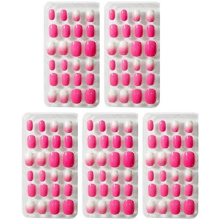 Kids Press Nails Kids Fake Nails Artificial Nail Tips Girls Full