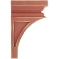 thumbnail image 2 of Ekena Millwork 3 1/2"W x 3 3/4"D x 6"H Mini Nevio Wood Vintage Decor Corbel, Salvage Red, 2 of 6