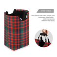 thumbnail image 3 of Yayeee Freestanding Laundry Hamper with Handle Collapsible Large Storage Basket for Clothes, Red and Blue Pattern, 3 of 7
