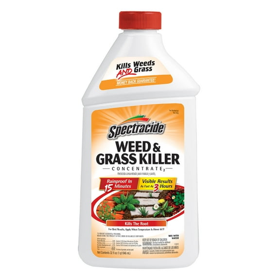 Spectracide Weed & Grass Killer Concentrate, Use on Patios, Walkways and Driveways, 32 Ounce
