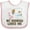 White and Pink, variant on Inktastic My Grandad Loves Me Granddaughter Puppy Girls Girls Baby Bib