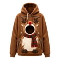 thumbnail image 3 of Aihuaihua Christmas Pet Pouch Hoodie, Cat Pouch Hoodie Unisex Christmas Sweatshirt Oversized Dog Cat Holder Carrier Front Large Pouch Pullover Top Christmas Gift for Women Men, 3 of 6