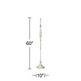 thumbnail image 6 of 360 Lighting Vintage Shabby Chic Floor Lamp Base 60" Tall Antique White Washed for Living Room Reading Bedroom Office, 6 of 7