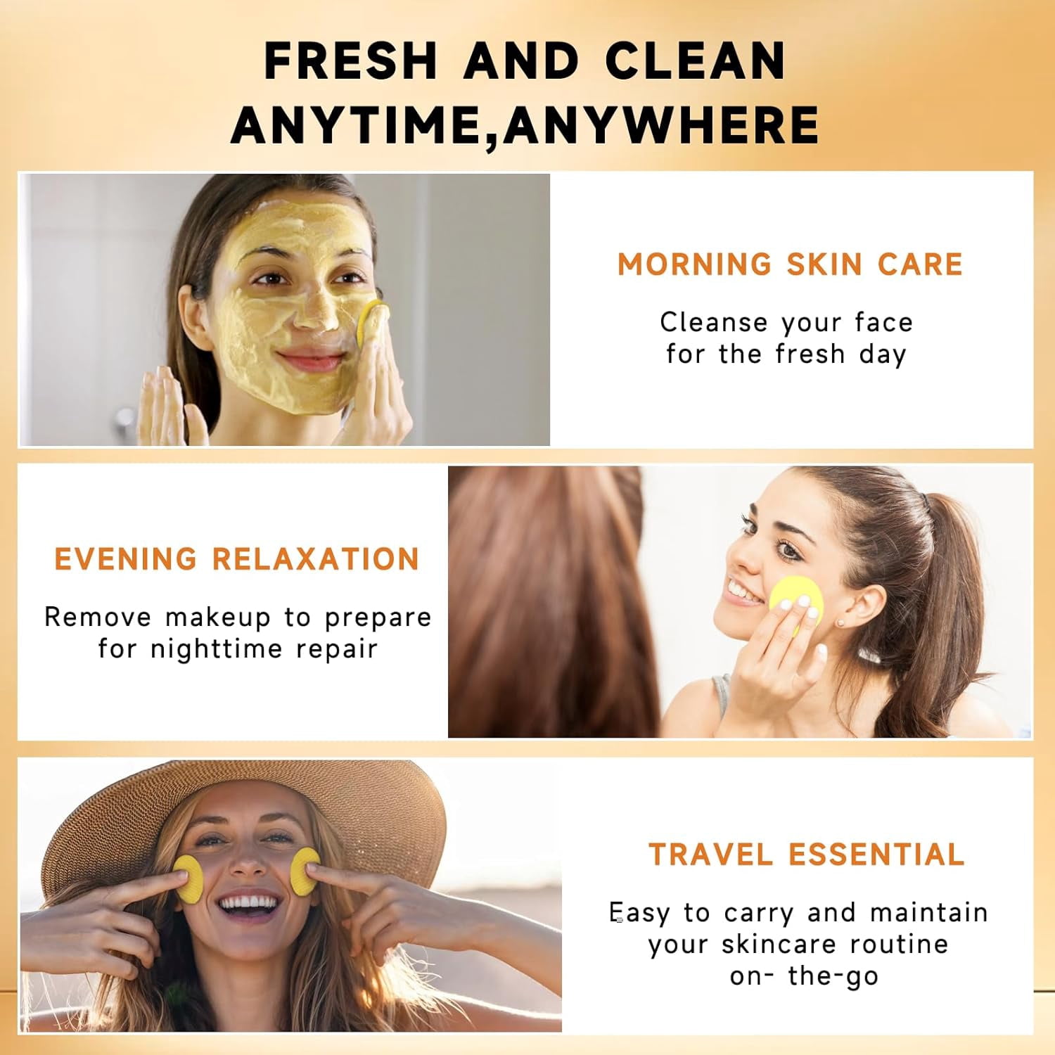 Kojic Acid and Turmeric Cleansing Pads, Turmeric Cleansing Pads, Face Turmeric Kojic Acid Pads, Helps Balance Skin Oil And Water - 60 Pack