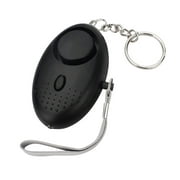 Alarm 120-130dB Safe Sound Emergency Alarm Keychain LED Flashlight for Women Girls Kids Elderly Explorer, Black, 1 pack