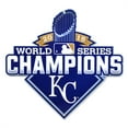 thumbnail image 1 of Kansas City Royals 12" 2015 World Series Champions Lasercut Steel Logo Sign, 1 of 1