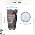 thumbnail image 4 of Fotbe Black Dragon Cliff Dawn Pattern 20 oz Tumbler Stainless Steel Vacuum Insulated Coffee Ice Cup Double Wall Travel Flask Leak-proof Coffee Cup-Straw Two-piece Set, 4 of 8