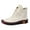 White, variant on High Top Sneakers for Women Arch Support Flat Running Walking Shoes Leather Ankle Booties