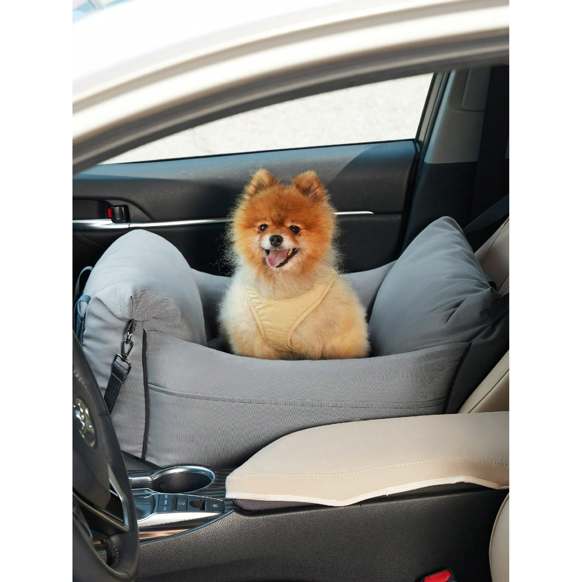 Lesure Car Seat For Small Dogs Waterproof Dog Booster Seat For Car With Storage Pockets Clip On Safety Leash And Thickened Memory Foam Filling Pet Walmart