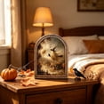 thumbnail image 4 of Witch Arched Wood Frame Tabletop Decor, Rustic Halloween Wall Art, Warm Spooky Artwork for Shelf Styling, Desk Decor, Living Rooms, Walls, 8.9 X 7.2 Inch, 4 of 7