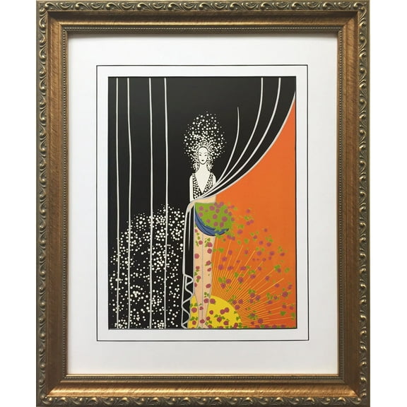 Erte "Printemps" Newly CUSTOM FRAMED Print Art Deco Design Fancy Classy Classic Generic