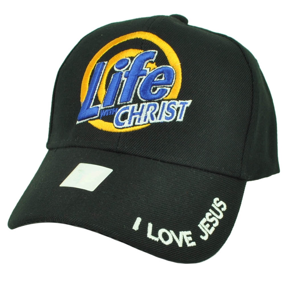 Life with Christ Black Hat Jesus Cap 