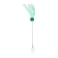 thumbnail image 1 of Varita interactiva para gatos, juguete ligero para mascotas, suministros interactivos con plumas Verde, 1 of 9