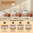 thumbnail image 2 of Large Cotton Rope Basket, Decorative Woven Blanket Storage for Living Room, Boho Toy Storage & Toy Box for Kids, Versatile Laundry Basket & Nursery Hamper for Blankets, 2 of 8