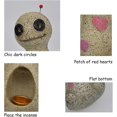 thumbnail image 4 of 2-Pack Right & Left Tilted Voodoo Doll Cone Burner Backflow Resin Incense Burner Holder, Smokes Out of Mouth Eyes, Perfect Desktop Decorations, 4 of 5