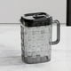 thumbnail image 1 of Jarra de plástico para bebidas 2000ml | Jarra de agua transparente con tapa y asa acanalada | Material duradero de ABS PP libre de BPA | A prueba de fugas | Negro, Transparente, Beige | Apto para, 1 of 7