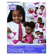Baby Alive Bubbly Tea Party Berry Boo, Black Hair Baby Doll for Girls & Boys 3 and up