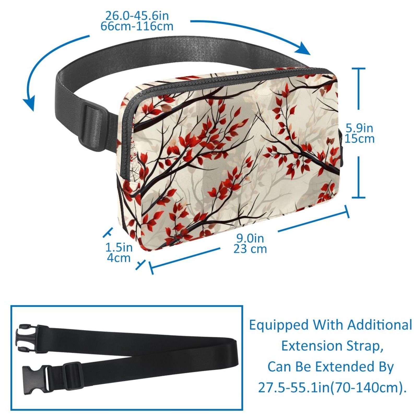 Tree Lightweight Adjustable Running Belt with Extension Strap - Unisex Fanny Pack Belt Bag