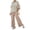 Red, variant on Enjoytime Womens Two Piece Sets Print Round Neck Short Sleeve Tops with Pants Lounge Set Trendy Loose Beach Vacation Outfits