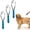 3 Double ring, variant on Dual‑Sided Shedding Blade – Stainless Steel Deshedding Brush with Comfort Grip, Fine & Coarse Teeth for Cat, Dog, Horse, Cattle, Sheep