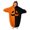 Orange, variant on Grblisyd Girls Boys Jumpsuits Halloween Pumpkin Print Hooded One Piece Oversized Plush Funny Party Loungewear