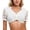 D-White123, variant on Lace Crop Tops For Women Sexy Low Cut V Neck Slim Fit See Through Short Sleeve T Shirt Night Out Clubwear Trendy Top