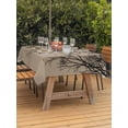 thumbnail image 3 of Outdoor Tablecloth with Umbrella Hole for Patio/Picnic/Party/Camping, Brown Black Branches Waterproof Table Cloth Rectangle Table Cover Washable, Botanical Dead Tree Birds (60"x 84"), 3 of 8