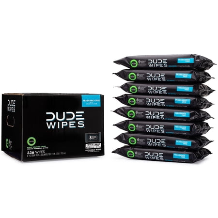 DUDE Wipes, Flushable Wipes, Extra Large and Fragrance Free Wipes (336 ct.)