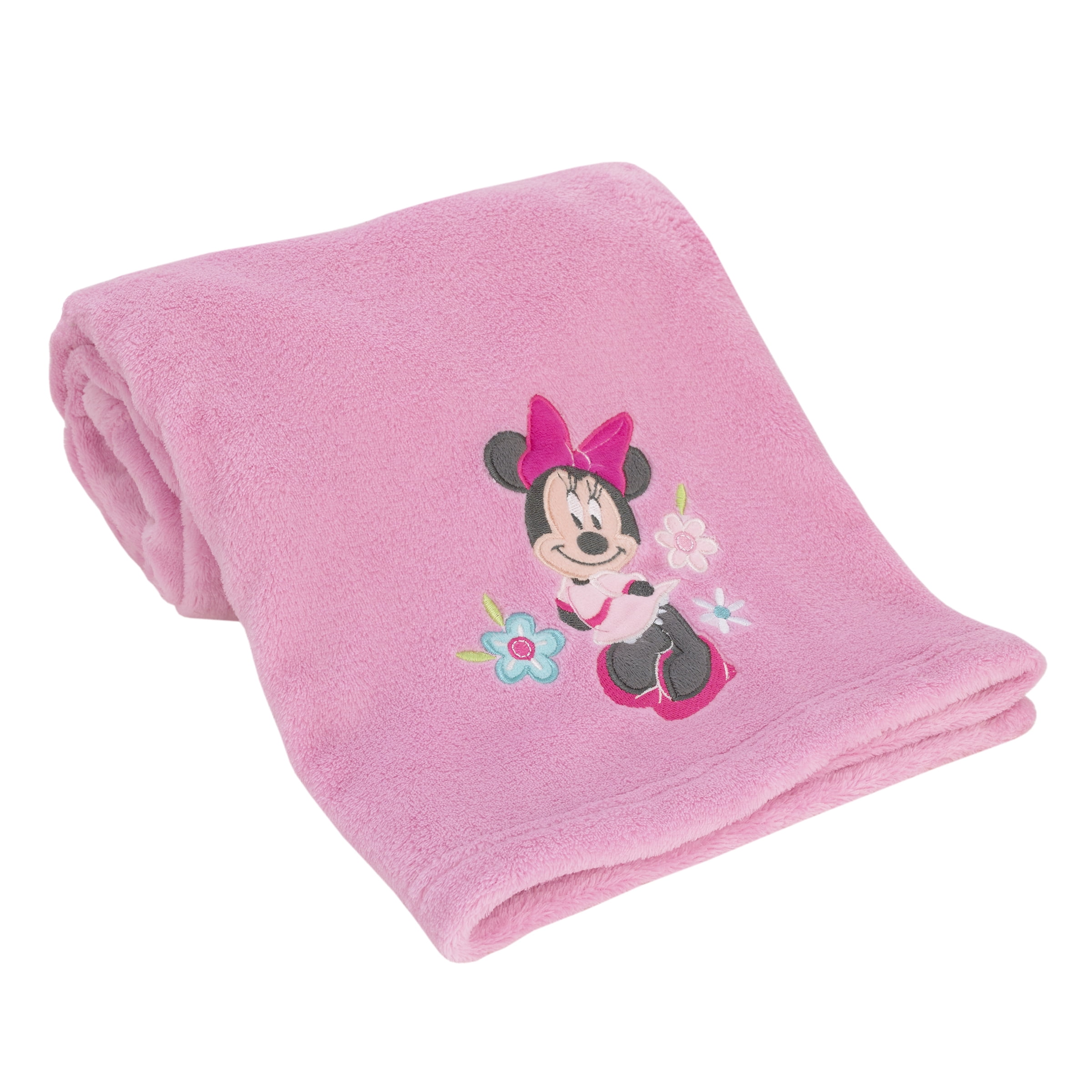 Disney Baby Blanket SET OF TWO Fleece Pink New 