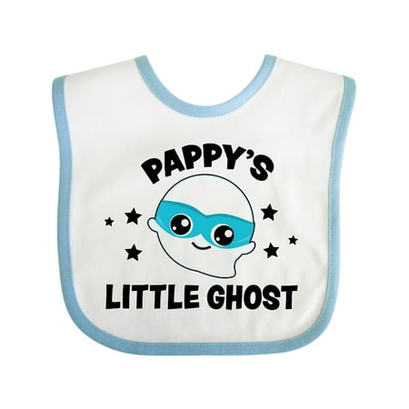 

Inktastic Cute Pappy s Little Ghost with Stars Gift Baby Boy or Baby Girl Bib