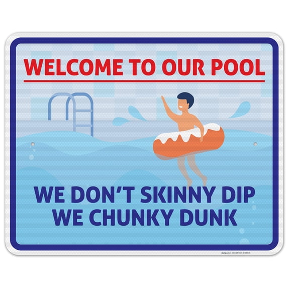 Welcome To Our Pool Sign, Pool Sign, (SI-6685)