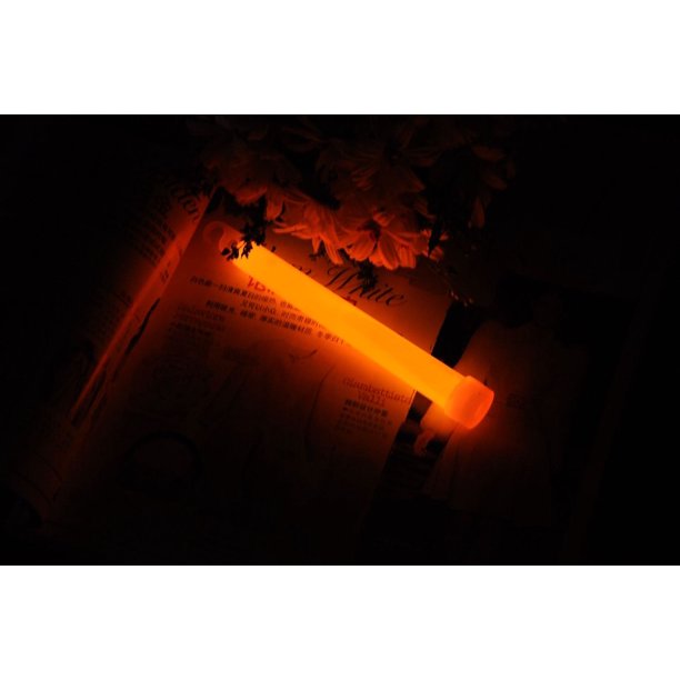 Barra fluorescente de 6 pulgadas, barra de emergencia de iluminación nocturna de 6 pulgadas con gancho, juguete luminoso para acampar al aire libre de 15 * 150 mm para obtener ayuda