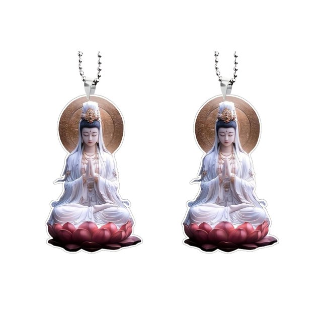 Visland 2D Acrylic Jesus Christ Ornament Car Rearview Mirror Hanging Decor Auto Interior Religious Gift for Christian Retro Faith Accessories