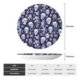 thumbnail image 2 of Kdxio Skull flower crystal Bone China Decorative Plate Ceramic Decorative Plate for Home Office Wall Stand Decorative Plates for Home Bedroom-8in, 2 of 6
