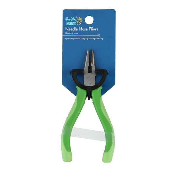 Hello Hobby Needle Nose Pliers with Comfort Grip – Jewelry Making & Craft Tool