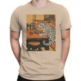 thumbnail image 2 of Smartprints Leopard in Japanese Tea Room Men's T-Shirt Natural, Cotton, S, 2 of 3