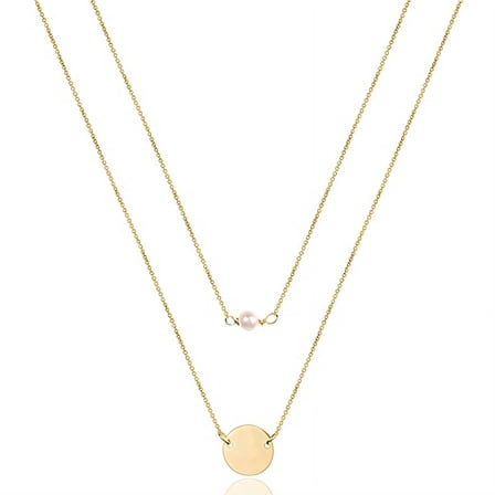 DESIGNICE Necklaces for Women,Stainless Steel Cute Necklaces,Stackable Long Necklace