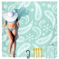 thumbnail image 1 of Manta de playa HIHOHO, impermeable y resistente a la arena, extra grande, 200 x 210 cm, 1 of 6