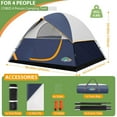 thumbnail image 6 of COBIZI Tents for Camping 4/6 Person Camping Tent with Rainfly and Screen, Easy Setup Lightweight Portable Waterproof Outdoor Tent with Carry Bag for Backpacking, Hiking, Family Travel, 6 of 7