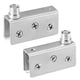 thumbnail image 1 of Ajustable Vidrio Puerta Bisagras Abrazadera, Inoxidable Acero Gabinete Pivote Bisagra Clip para 8-10mm Grosor Vidrio 52x16x26mm, 1 Par, 1 of 3