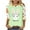 3-Green, variant on Cavosen Happy Easter Womens Tops 3/4 Sleeves for Summer Bunny Print Pullover Blouse Raglan Sleeve Crewneck Festival Shirts Vacation Holiday T Shirts Casual Dressy Tees Blue L