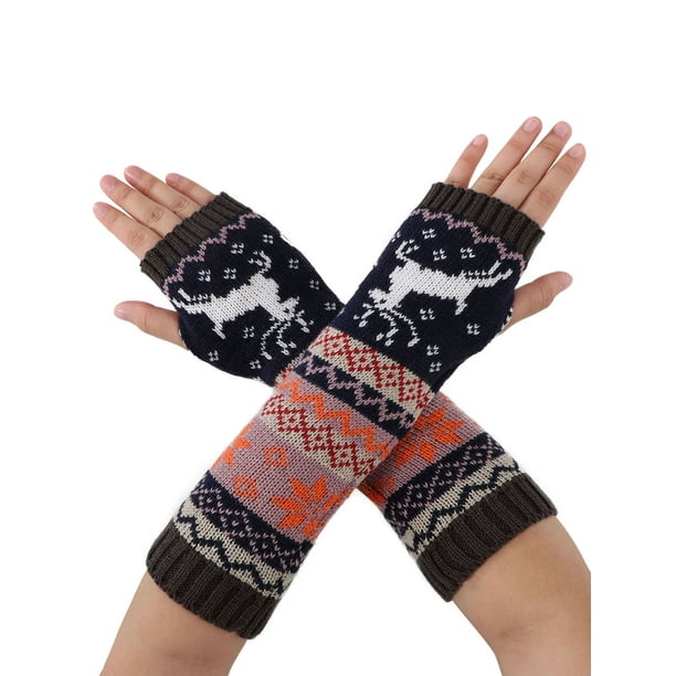 Simplicity Fashion Women Girls Knit Fingerless Winter Warm
