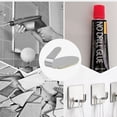 thumbnail image 3 of Ounissouiy 6 uds ganchos autoadhesivos hogar cocina puerta de pared soporte de acero inoxidable gancho colgador bolsa llave gancho colgante Almacenamiento y organización del hogar PC 1, 3 of 6
