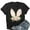Black 2, variant on Graphic Tees Women, Easter Tops, Cotton Shirts for Women, Bunny Floral Easter Print Round Neck Short Sleeve Top, Easter Shirt, Pink 2 3XL