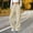 Beige, variant on Gray Casual Wide Leg Sweatpants for Women Drawstring Lounge Pants with Pockets Baggy Loose Fit Athleisure,Size L