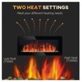 thumbnail image 5 of Electric Fireplace Wall Mounted 41.3", 1500W Flame Effect Fireplace, 7 Color Lights, Black, Modern Home Heating, 5 of 9