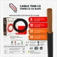thumbnail image 3 of Cable de Cobre con Aislamiento Negro 10 AWG 100M Iusa, 3 of 5