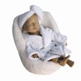 thumbnail image 2 of Newborn Photography Props Mini Posing Sofa White Warm Cradle Commemorative Activities Props Cushion Infant Studio Shooting Chair Photo Aiding Tool Fancy Dress, 2 of 9